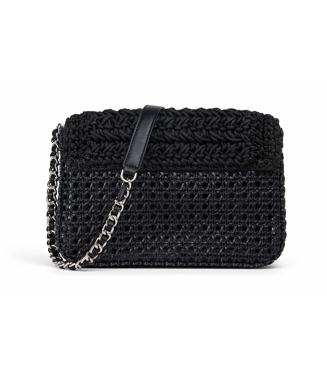 PUラフィアミニショルダーバッグ 詳細画像 ブラック 2